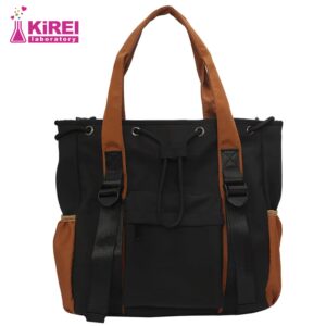 Large Capacity Tote Color Contrast Shoulder Women’s Casual Handbag Female Simple Commuter Crossbody Bag