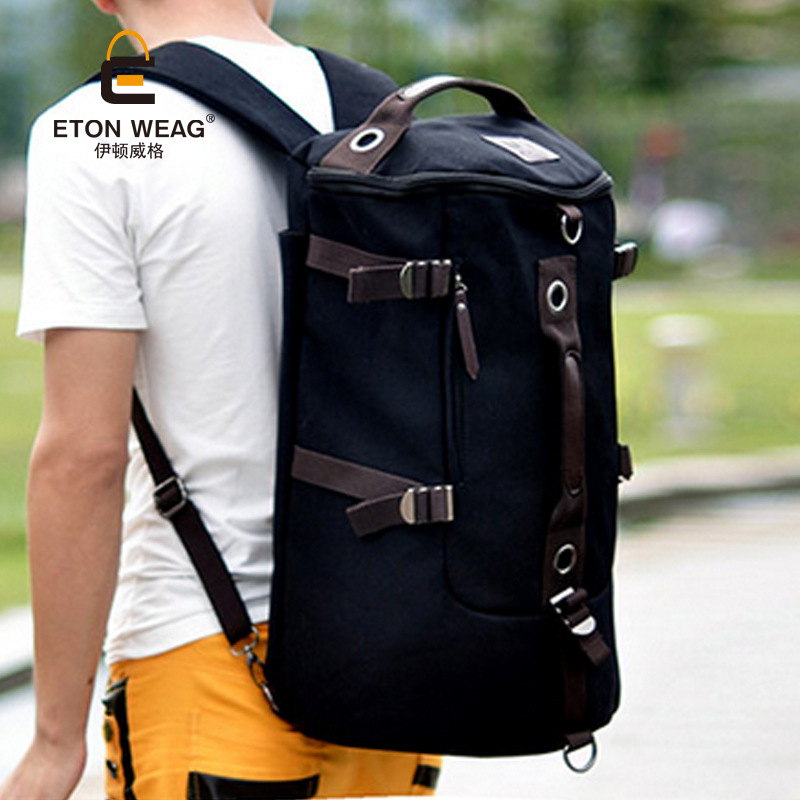Bag Canvas British Men's Trendy Student Sports Outdoor Travel Backpack - Image 3
