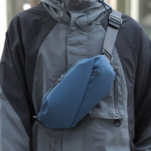 Minimalist Geometric Waterproof Nylon Chest Sling Unisex Adjustable Strap Lightweight Sports Cycling Daily Commute