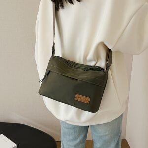 Lightweight Nylon Casual Crossbody Waterproof Outdoor Travel Sling Chest Zipper Everyday Shoulder Bag