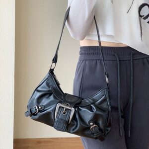 2026 New Fashion Melar Retro Niche Single Shouler For Women American Post-Apocalyptic Style Unerarm Baguette Bag