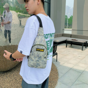 2026 Spring Camouflage Outdoor Casual Summer Style Men’s Cloth Chest Crossbody Bag