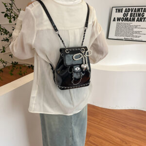 Women’s Stylish Solid Color Backpack Chic Trendy For Autumn Winter Commuting Traveling Simple Design