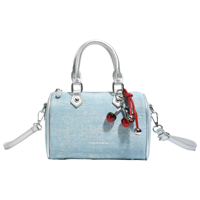 Luxury Women's Denim Handbag New Style Crossbody Shoulder Bag For Everyday Use Boston Pillow Design - Image 5
