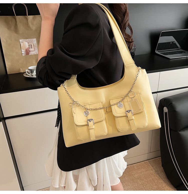 Women's Bags New Style Going Out Chain Motorcycle Trend All Match Hobo Bag Handbag - Image 8