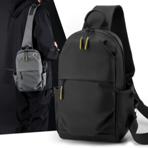 2026 Casual Men’s Simple Single Shoulder Crossbody Multifunctional Membrane Waterproof Chest Bag, Fashionable Trend