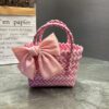 Pink white (with bow)