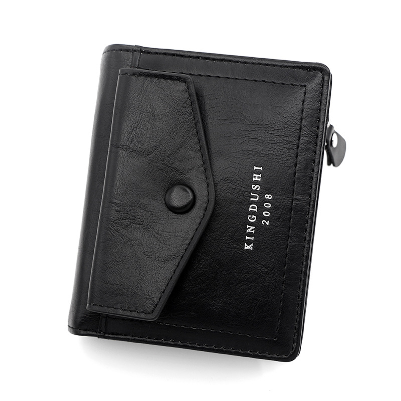 Korean Style Casual Men's Short Vertical Multi-Card Slot Business Zipper Key Wallet Mini Coin Purse - Image 6