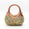 Rose gold bag + green diamond