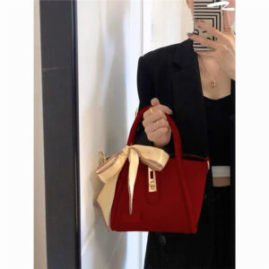 Women’s Large Capacity Bucket Women 2026 New Crossbody Handbag Red Bride Wedding Bag
