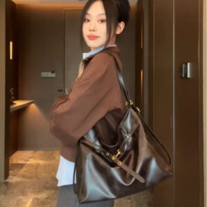 Milad Large Capacity For Women 2026 New Autumn Casual Versatile Backpack Commuter Tote Bag