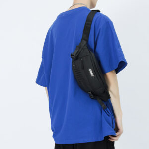 Chest Casual Single Shoulder Crossbody Ins Style College Student Men’s Trendy Waist Bag PU Versatile New Model