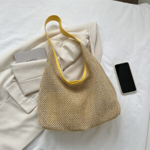 Casual Summer Trend Woven Mother-Daughter 2026 Fashionable Stylish Single Shoulder Beach Travel Straw Bag