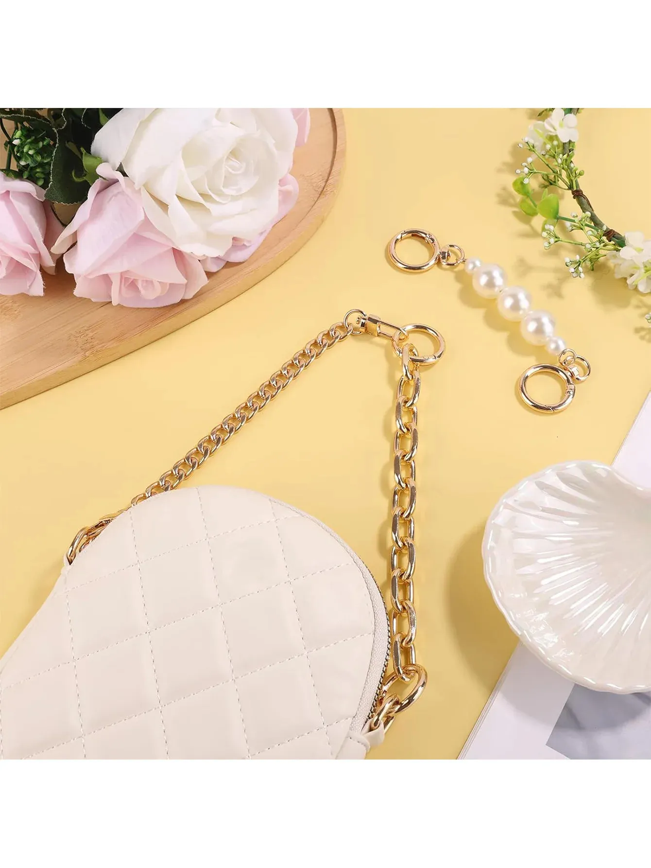 PCS 3 Styles Pearl Bead Charms Bag Fashion Extender Chain Purse Strap 250728 - Image 3
