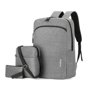 Laptop Bag Three Piece Junior High School Lightweight Schoolbag Business Commuter Backpack Men’s Fashion