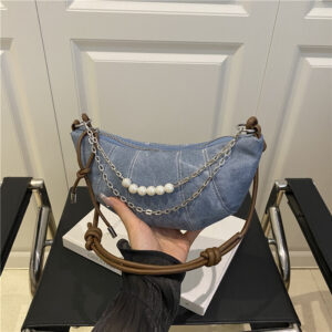 Cross-Border Casual Summer Small For Women 2026 New Simple Canvas Crossbody Single Shoulder Tote Bucket Bag