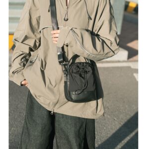 New Cross-border Outdoor Shoulder Messenger Nylon Multi-function Mobile Phone Cycling Travel Water Cup Bag Drawstring