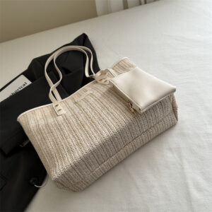 Commuting Large Capacity Straw For Women 2026 New Fashionable Stylish Versatile Underarm This Year’s Trendy Tote Bag