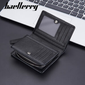 Baellerry New Short Multi Zipper Zero Wallet Minimalist Card Bag Men’s