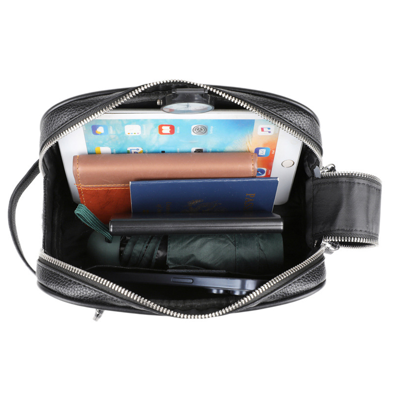 Men's Small Square for Autumn/Winter with Wide Strap New Style Crossbody Shoulder Bag - Image 4