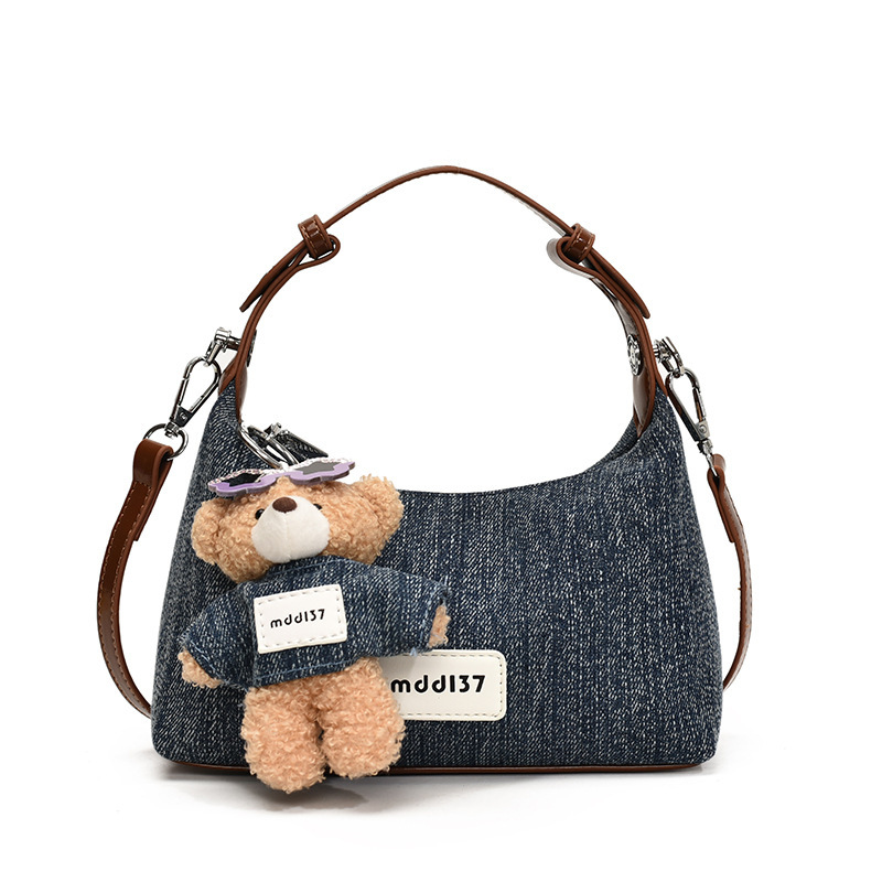 Korean Style Denim Dumpling Casual Shoulder Crossbody Bag for Women Trendy 2026 New - Image 7