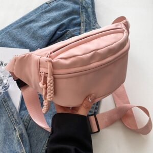 Chest Banana bag for Women Sling Crossbody Pack Canvas Running Waist Casual Fanny Packs Sport Half Moon Belt Bag
