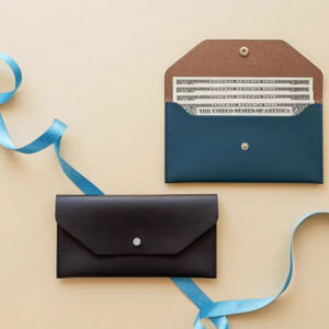 Korean PU Leather Holder Long Style, Simple Small Wallet, Solid Color, Sympathy Card Holder, Coin Purse