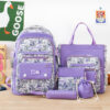 Purple five-piece set