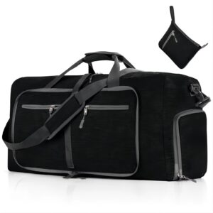 Folding portable travel large capacity fitness and sports bag, cationic luggage bag