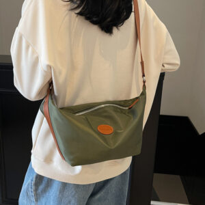 Large-capacity Women’s 2026 New Trendy Fashion Versatile Fabric Shoulder For Class And Commuting Crossbody Dumpling Bag