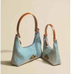 Wholesale Foreign Trade Wandering Planet Denim Niche Underarm High-end Single Shoulder Bag Women’s Vintage Handbag