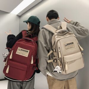 Travel computer backpack, leisure middle and high school student, large capacity backpack