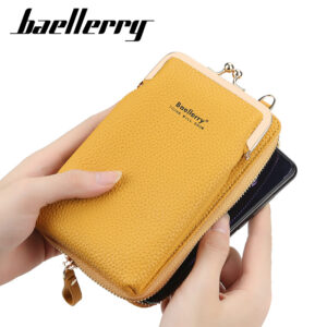 Clutch for Women Versatile Vertical Shoulder Fashionable Pebbled Mobile Phone Bag High-end Wallet