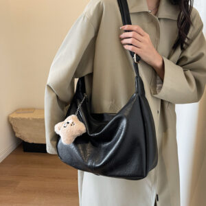 Versatile Ins-style Crossbody For Women, 2026 New Trendy Autumn And Winter Vintage Tote Bag, College Style Casual