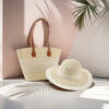 hat + bag set mesh rice