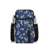 floral on blue
