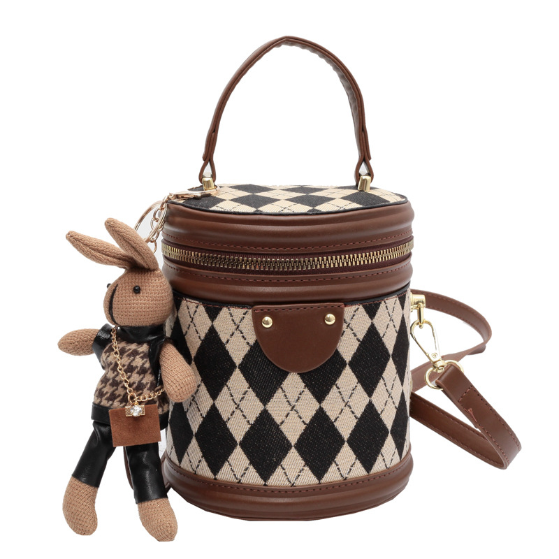 Small For Women 2026 Spring New Fashion Niche Crossbody Textured Quilted Handbag Bucket Bag - Image 5