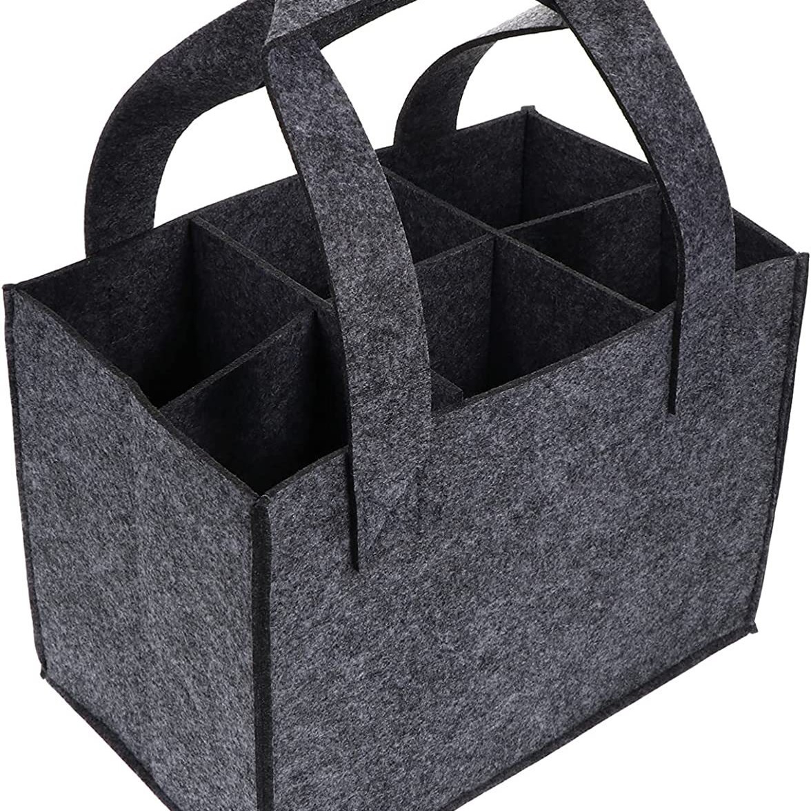 Factory Direct: Non-woven Fabric Carrier Felt Storage Bag, Six-bottle Wine Tote Bag - Image 5