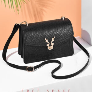 Light luxury new alligator print fashion lock small square single shoulder crossbody women’s mobile phone bag