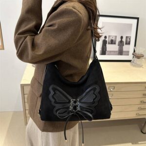 Large-capacity Retro Female 2026 New Butterfly Tote Multifunctional Shoulder Commuter Crossbody Bag