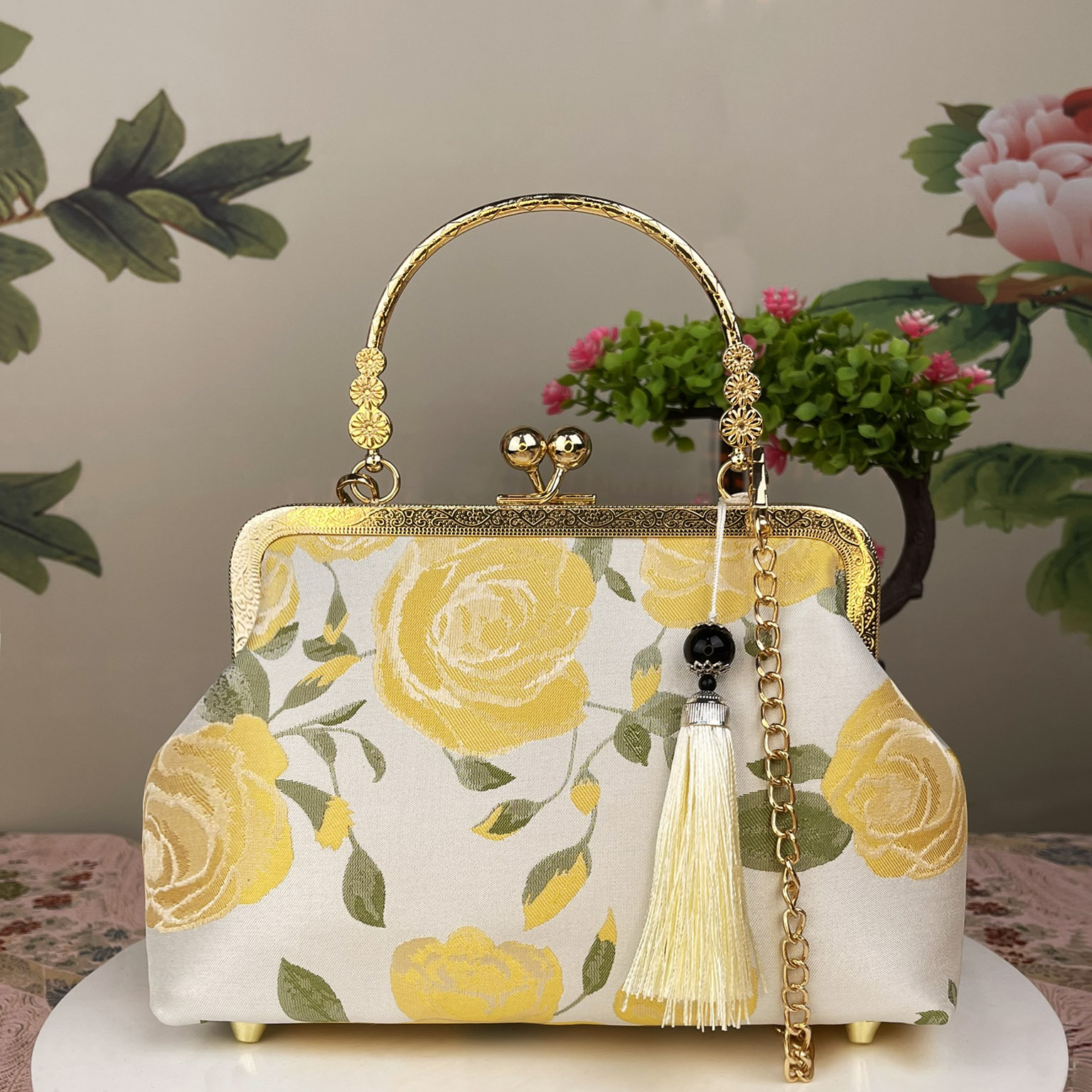 Simple Cheongsam Cross-body Three-purpose Handbag Women's Bag Womenbag - Image 4