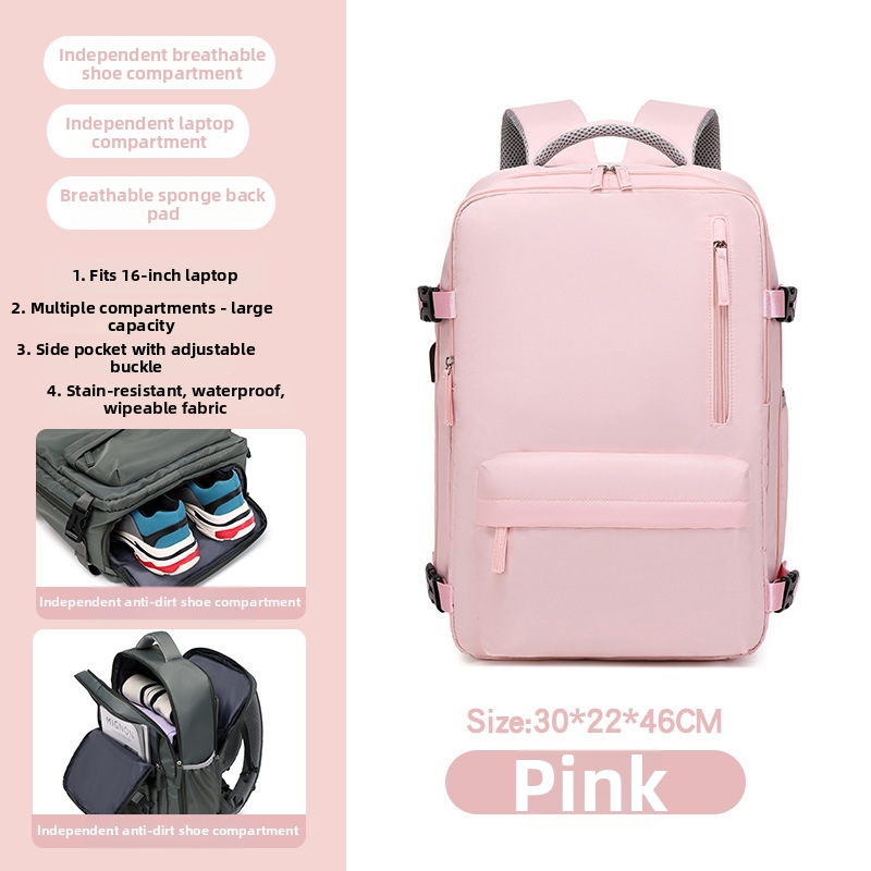 Men's And Women's Lightweight Large Capacity Backpack Short-distance Travel Bag - Image 6