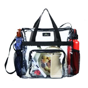 Transparent shoulder crossbody travel shopping storage bag, fashionable waterproof women’s bag