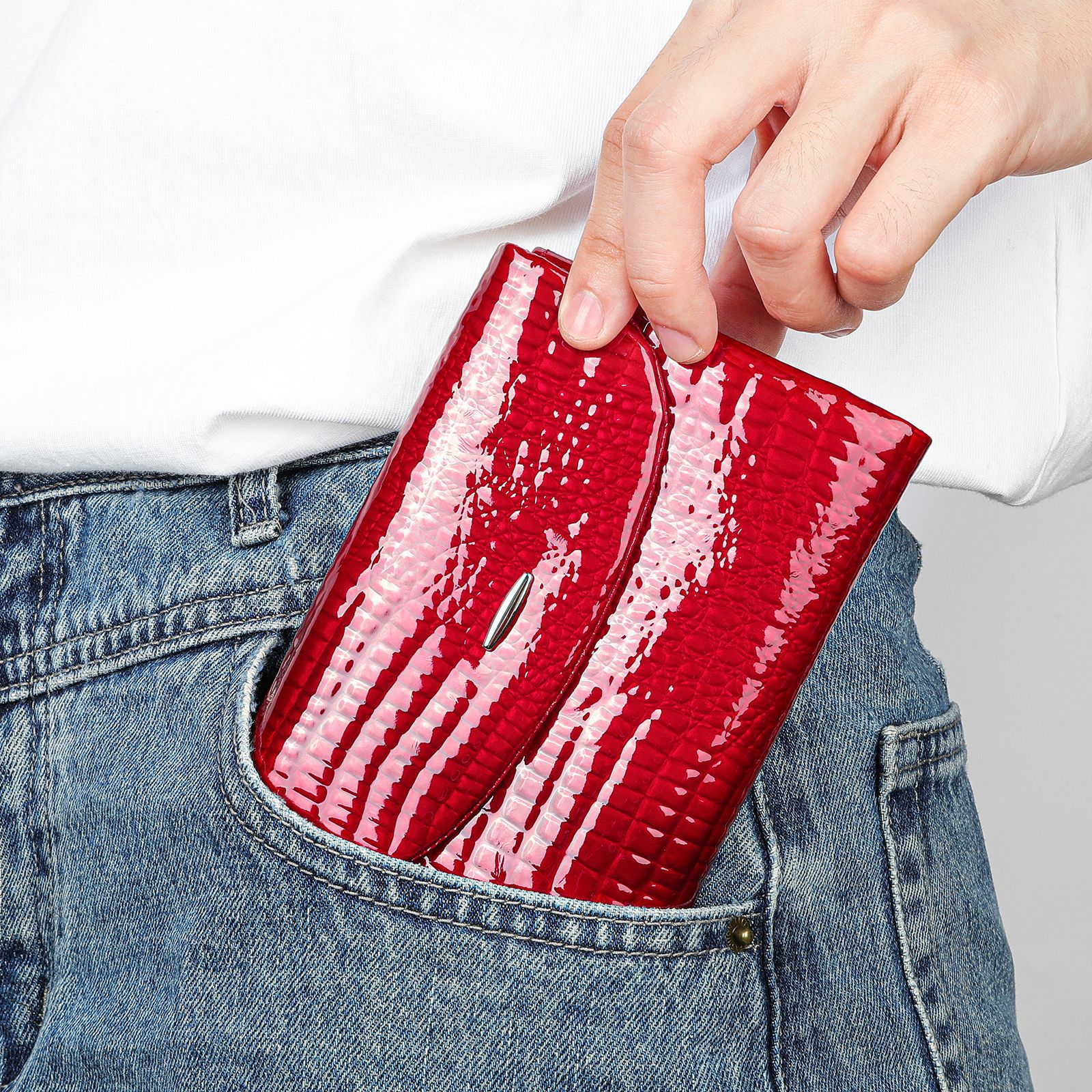 New Women High End Short Genuine Leather Stall Supply Wallet Fashion Coin Purse - Image 2