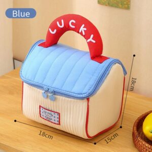 Cottage-Style Wedding Makeup Bag – Large Capacity Bridal Cosmetic Organizer With Handle