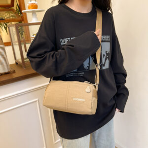 Women’s Large Capacity New Simple Niche Design Shoulder Pillow Casual Korean Style Crossbody Bag