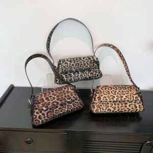 for Women 2026 Autumn Winter New Leopard Print Armpit Small Square Bag European and American Retro Versatile Shoulder