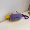 Yellow with purple