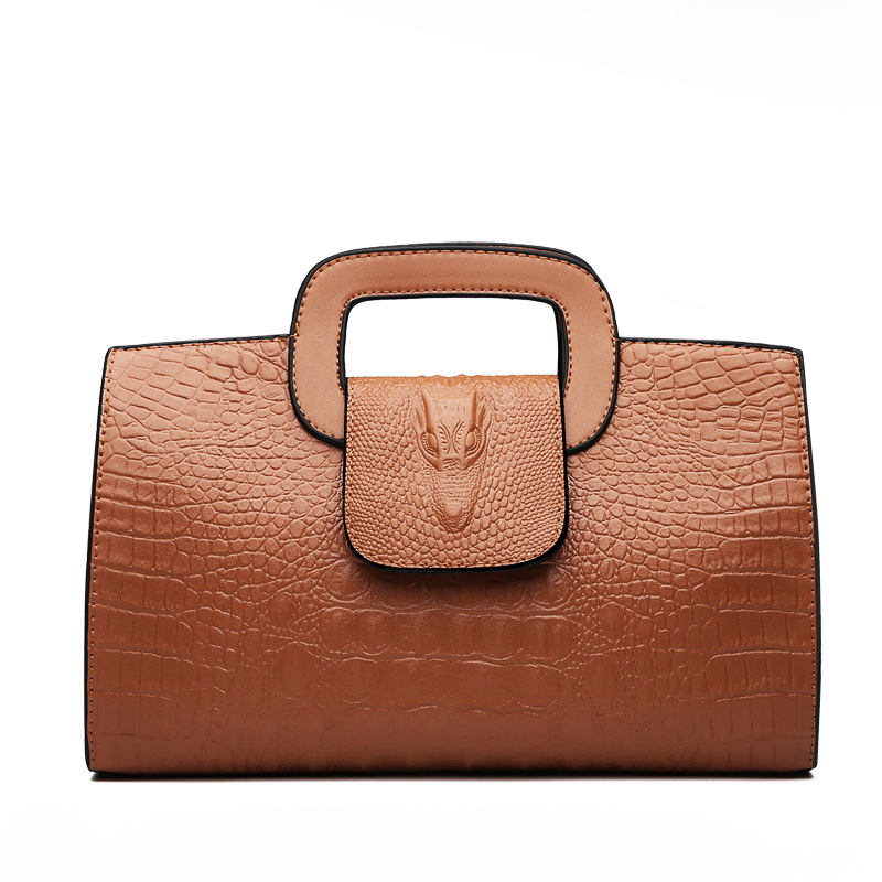 Women's bags 2026 new crocodile pattern clutch cross-shoulder handbag cross-border bag - Image 5