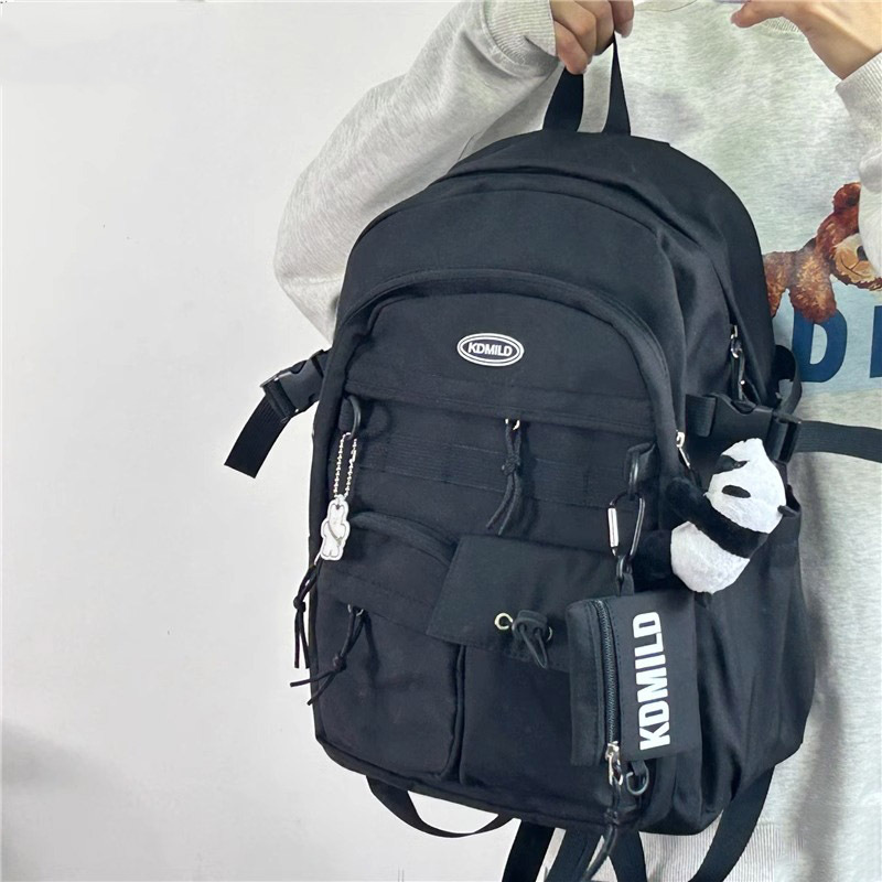 Versatile Tooling Style School Bag Female Student Large Capacity Japanese Travel Backpack Male - Image 4